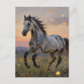 Mooi jaar van het paard briefkaart (Voorkant)