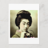  mooi Japans Geisha Posing Old Japan Briefkaart (Voorkant)