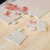 Mooi Japans Meisje met een Zwarte Kat Legpuzzel (Zijkant)