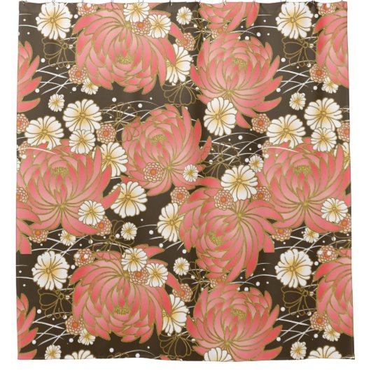 mooi japans patroon ontwerp douchegordijn (Voorkant)