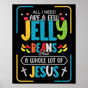 Mooi Jesus Tiener Leuk Christelijk Jelly Bean Snoe Poster