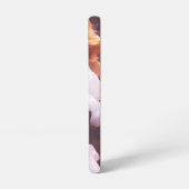 Mooi jong meisje van roze bloemen portret samsung galaxy hoesje (Linkerkant)