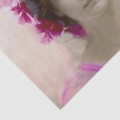 Mooi, jongedame, Belle epoque, Victoriaans tijdper Tissuepapier (Detail)