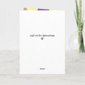 Mooi Jubileum paars Kaart (Achterkant)