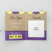 Mooi Jubileum paars Kaart (Binnen)