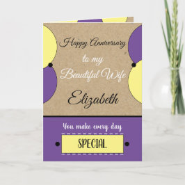 Mooi Jubileum paars Kaart