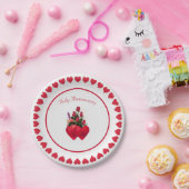 Mooi Jubileum van Ruby Papieren Bordje (Feest)