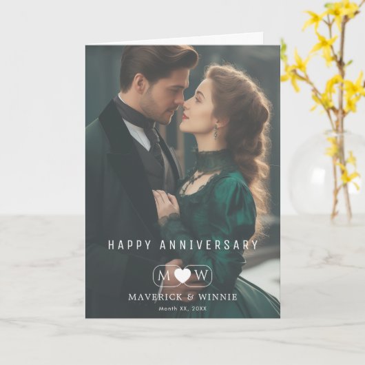 Mooi Jubileum wenst Wenskaart Kaart (Gele Bloem)