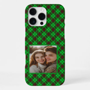 Mooi jubileumcadeau voor echtgenoot geruit drukwer iPhone 16 pro max hoesje
