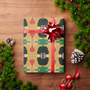 Mooi Juneteenth Uniek Ontwerp Rood Groen Cadeaupapier