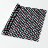 Mooi juwelen patroon cadeaupapier (Uitgerold)
