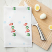 Mooi K patroon Keuken Handdoeken (Quarter Fold)