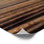 mooi kastanjepaard op het strand poster (Hoek)