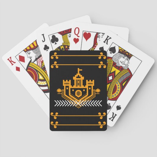 mooi kasteel pokerkaarten (Achterkant)