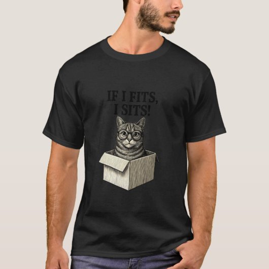 Mooi kat als ik erin pas zit ik Funny Box Meme Sch T-shirt (Voorkant)