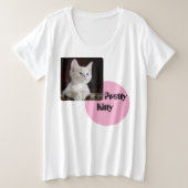 Mooi Kat Grote Maat T-shirt (Design voorkant)