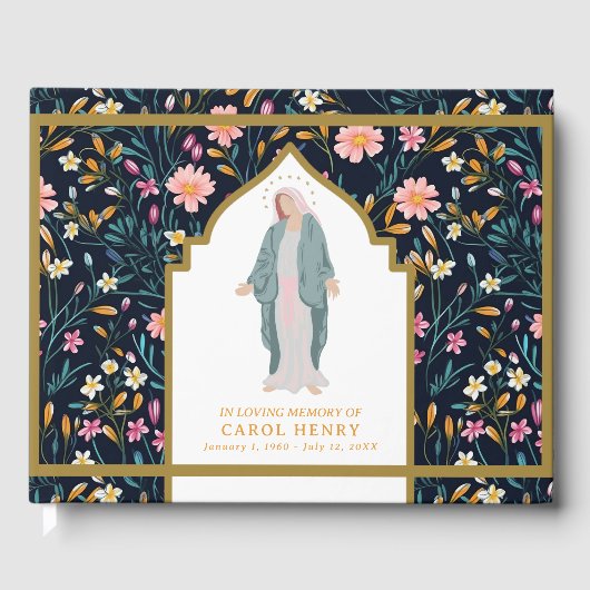 Mooi Katholiek Maria Liefdevol Geheugen Gastenboek (Voorkant)