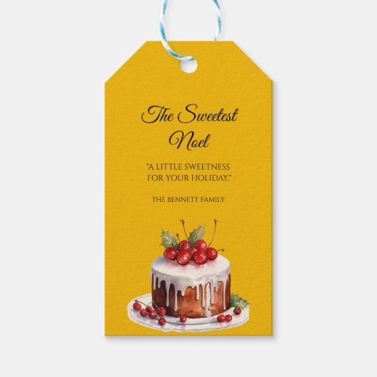 Mooi kerstcadeautag | Stijlvol Cadeaulabel (Voorkant)