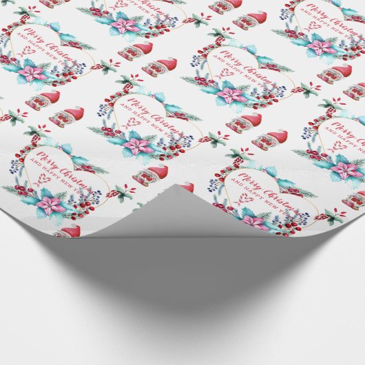 Mooi kerstdecor cadeaupapier (Hoek)