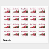 **MOOI KERSTDECOR" KERST STICKER (Vel)