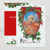 MOOI KERSTENGEL FEESTDAGENKAART (Voorkant / Achterkant)