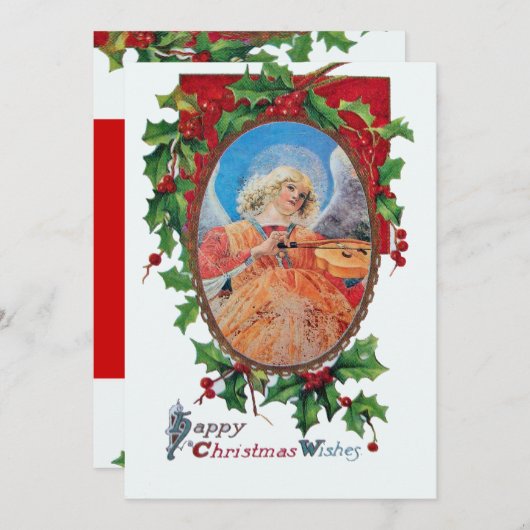 MOOI KERSTENGEL FEESTDAGENKAART (Voorkant / Achterkant)