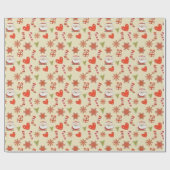 Mooi kerstfeest geïnspireerd cadeaupapier (Vlak)