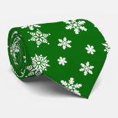 Mooi kerstfeest in Snowflake Stropdas (Opgerold)