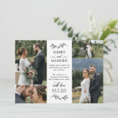 Mooi kerstfeest met Mistletoe Merry Bedankkaart (Staand voorkant)