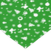Mooi kerstpatroon op de groene tablet tafelkleed (Gekanteld)