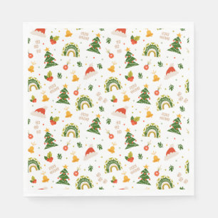 Mooi kerstpatroon servet