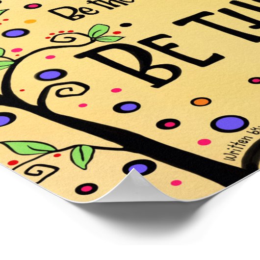 Mooi Kind Classroom Birds Tree Inspiring School Poster (Hoek)