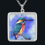 Mooi Kingfisher Vogel Ketting Gift<br><div class="desc">Mooie ijsvogel - MIGNED schilderij ontwerp</div>
