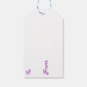 Mooi kleurrijk anime meisje cadeaulabel (Achterkant)