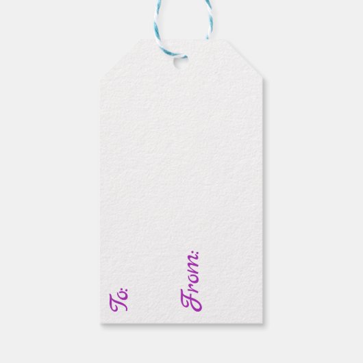 Mooi kleurrijk anime meisje cadeaulabel (Achterkant)