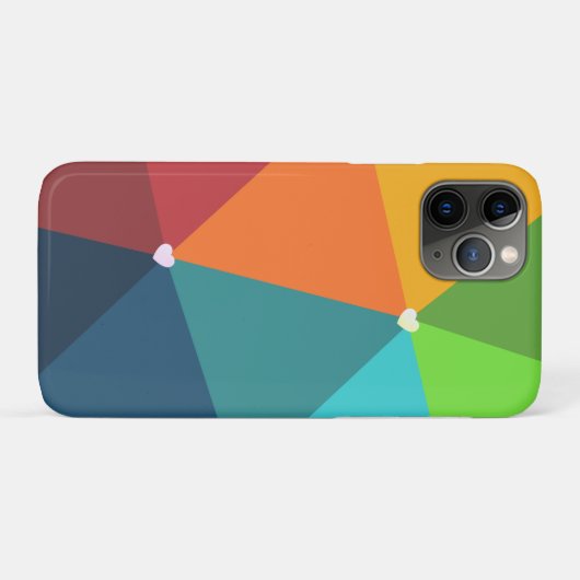 Mooi kleurrijk driehoeken patroon Case-Mate iPhone case (Achterkant (horizontaal))