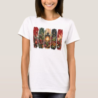 MOOI KLEURRIJK KERSTFEest KWASTSTREKEN T-shirt