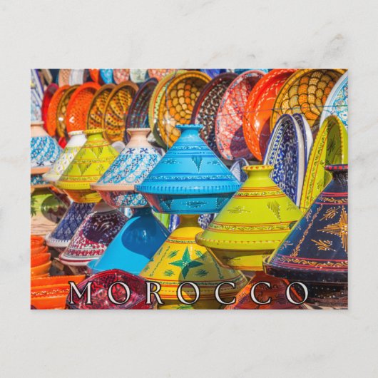 Mooi kleurrijk Marokkaans tajine eten Briefkaart (Voorkant)