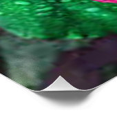 Mooi kleurrijk regenboogRoos Poster (Hoek)