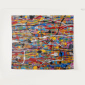 mooi kleurrijk spatpatroon wandkleed (Voorkant (horizontaal))