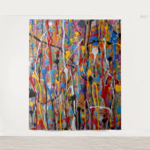 mooi kleurrijk spatpatroon wandkleed (Voorkant)