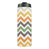 Mooi kleurrijk zigzagpatroon thermosbeker (Voorkant)