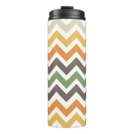 Mooi kleurrijk zigzagpatroon thermosbeker
