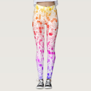 Mooi Kleurrijke Geometrische Cirkels  Leggings
