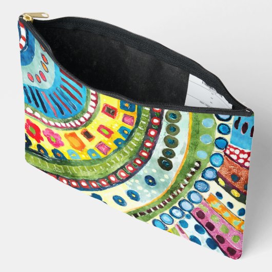 Mooi Kleurrijke Hippie Abstract Etui (Open)