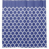Mooi kobalt Blue Moroccan Quatrefoil Pattern Douchegordijn (Voorkant)