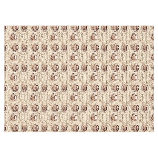 Mooi  koffiepatroon tafelkleed (Voorkant (Horizontaal))