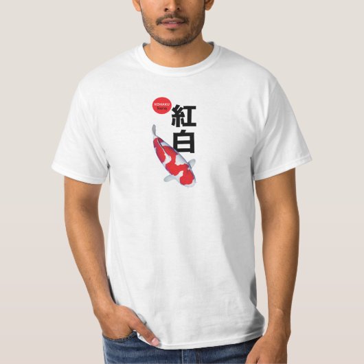 Mooi Kohaku Koi Fish T-shirt – Elegant (Voorkant)