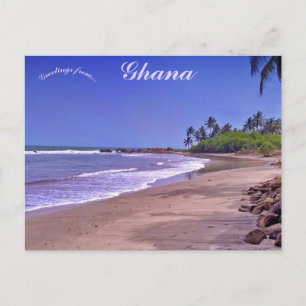 Mooi Kokrobite Beach Ghana Briefkaart