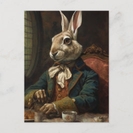Mooi konijn in een pak briefkaart